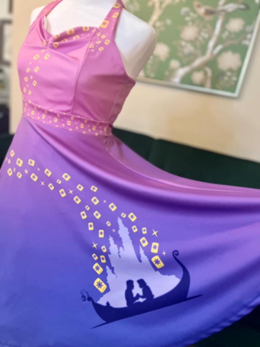 See the Light - Tangled Lantern Halter Dress - Disney Bounding - Dapper Days - Women's Halter Dress