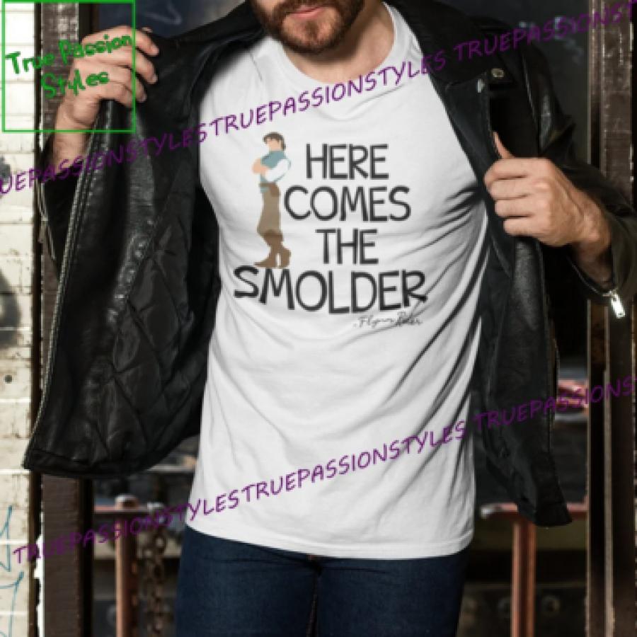 Here Comes The Smolder Flynn Rider T-Shirt, Long Sleeve, Sweatshirt, Hoodie - Rapunzel Shirt, Tangled Shirt, Unisex Fix E2435