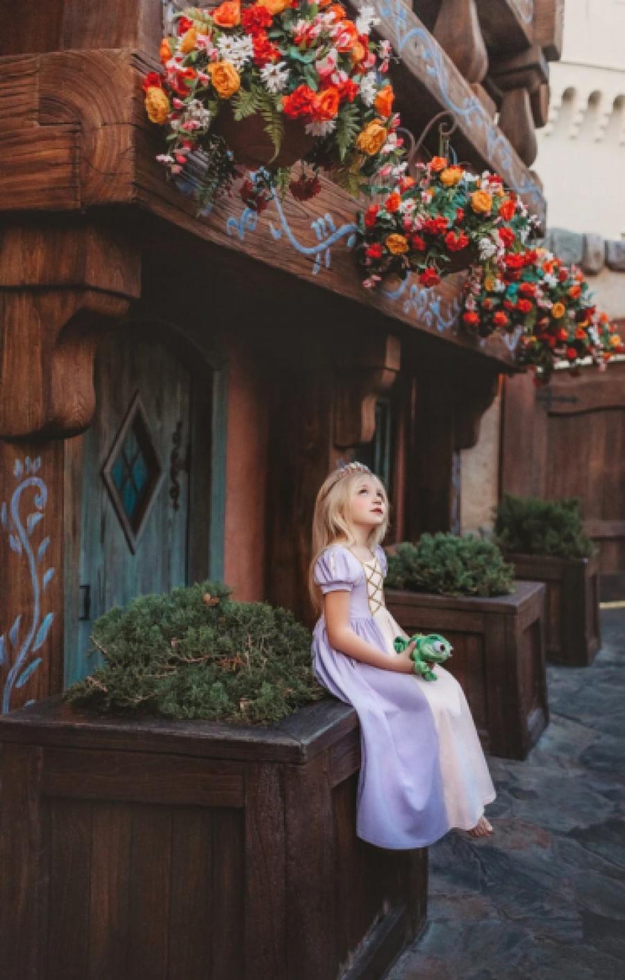 READY TO SHIP Rapunzel dress,girls dress,toddler dress,disney world outfit,tangled birthday,long princess dress,birthday dress,girls outfit