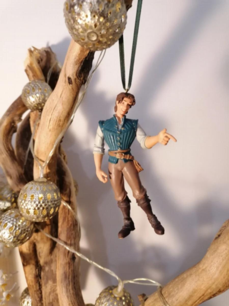 Disney Tangled Flynn Rider Christmas Decoration Figure, Hanging Ornament Bauble, Disney Christmas Decorations, Gifts For Her, Christmas Gift