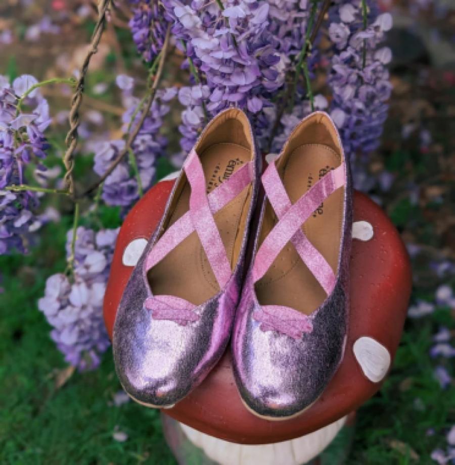Rapunzel Inspired Metallic Shoes